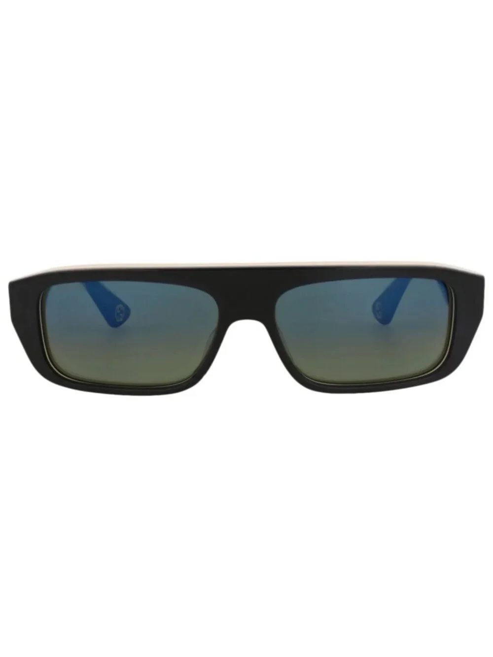New Gucci Women's Sunglasses Square Rectangle Recycled Acetate Frame Mens Black